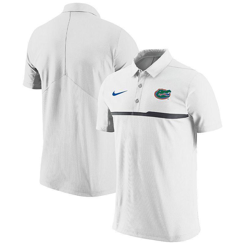 Men's Nike White Clemson Tigers Coaches Performance Polo, Size: 2XL Product Image