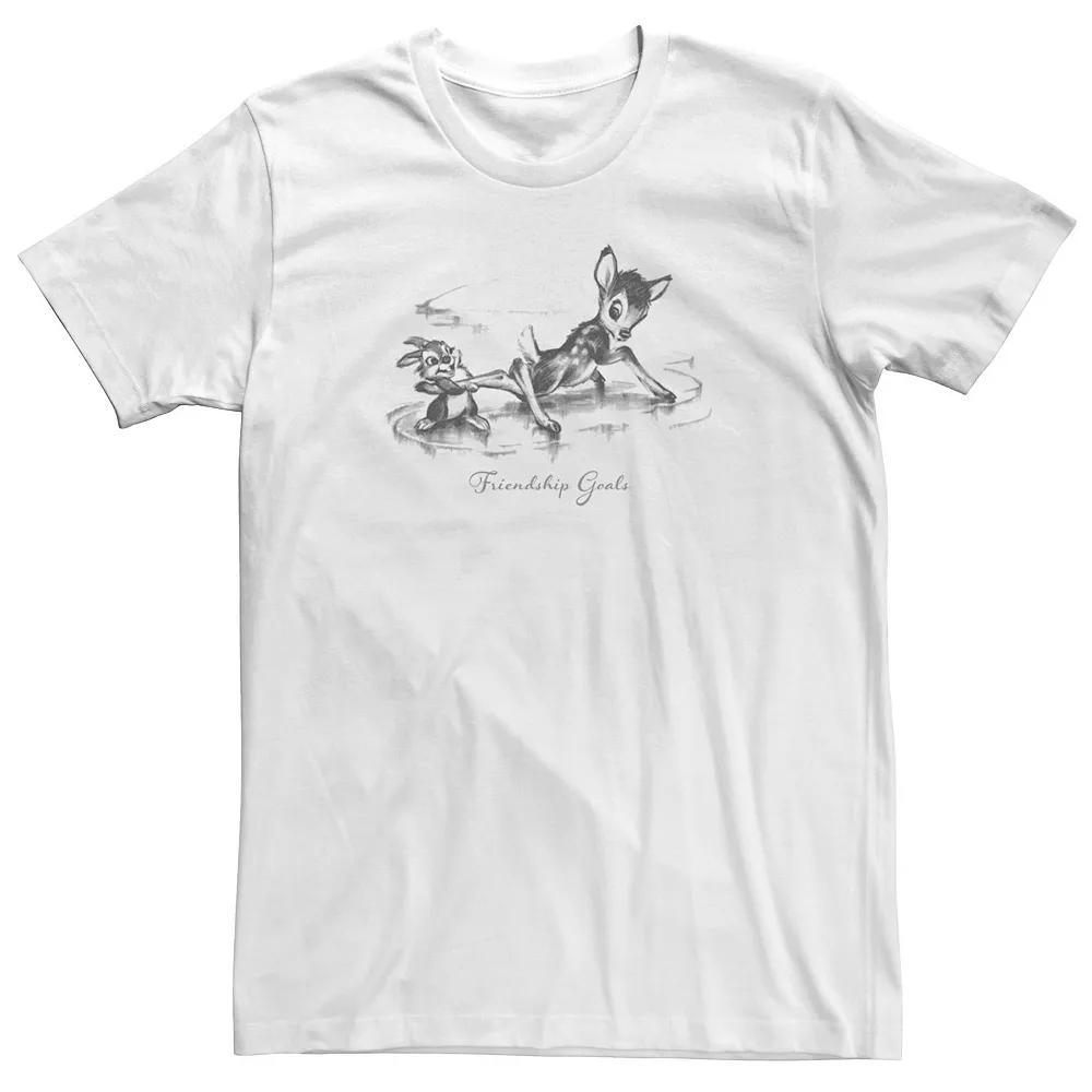 Big & Tall Disney Bambi Thumper And Bambi Friendship Goals Tee, Men's, Size: 4XLT, White Product Image
