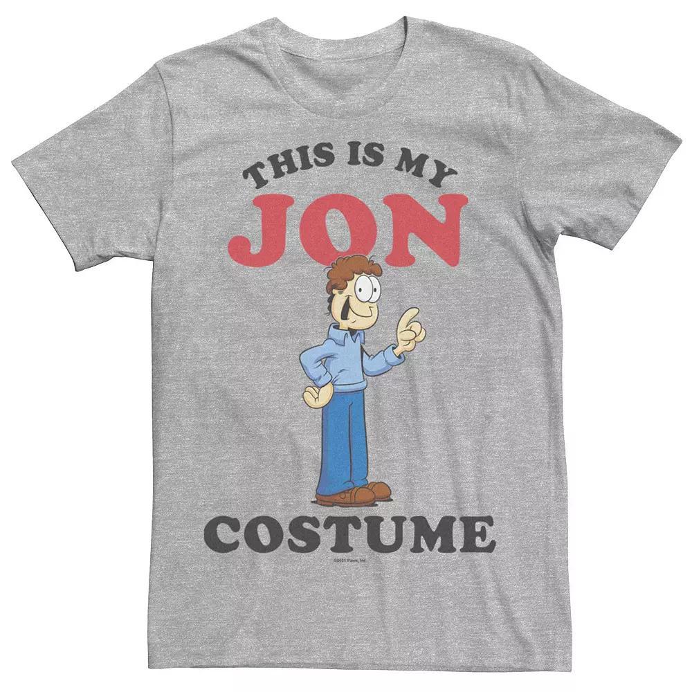Men's Garfield "This Is My Jon Costume" Graphic Tee, Size: XL, Athletic Grey Product Image