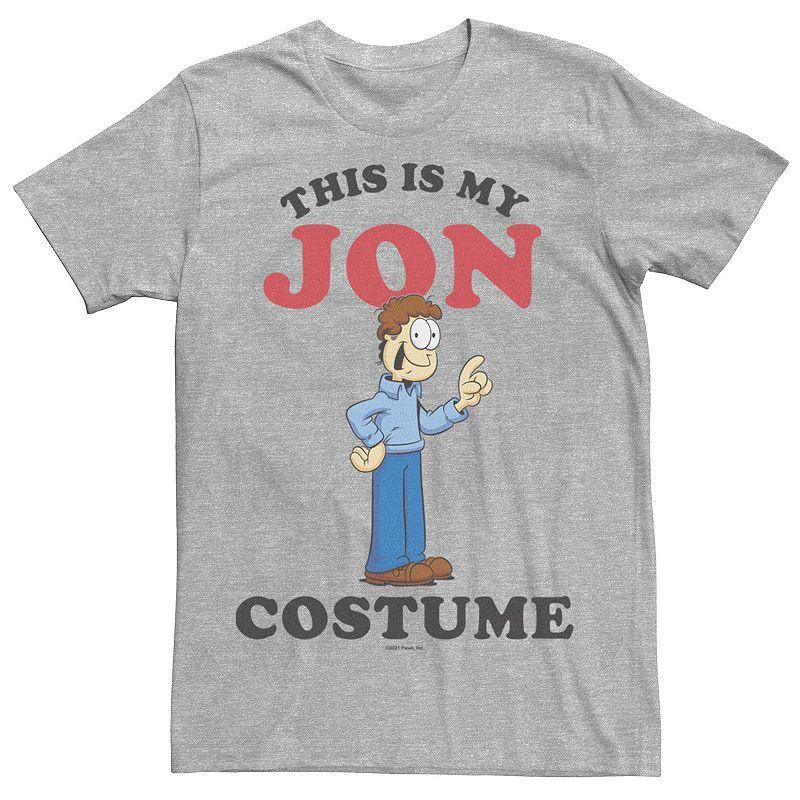 Men's Garfield "This Is My Jon Costume" Graphic Tee, Size: XL, Athletic Grey Product Image