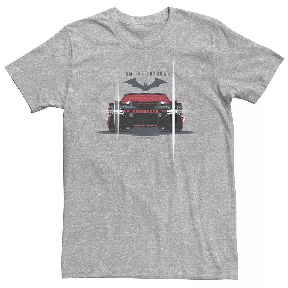Big & Tall DC Batman Batmobile Tee, Men's, Size: XXL Tall, Athletic Grey Product Image
