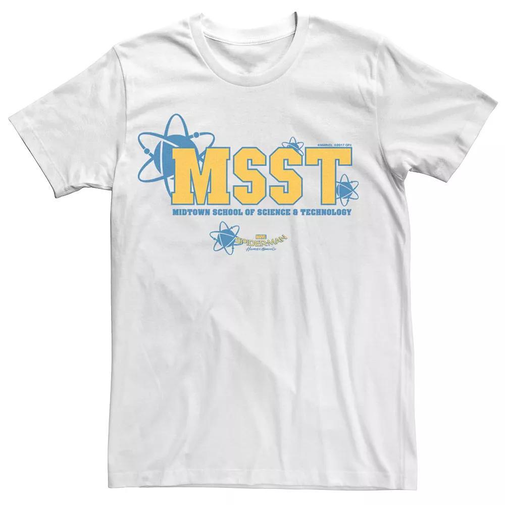 Men's Marvel Spider-Man Midtown School of Science And Technology Tee, Size: Large, White Product Image