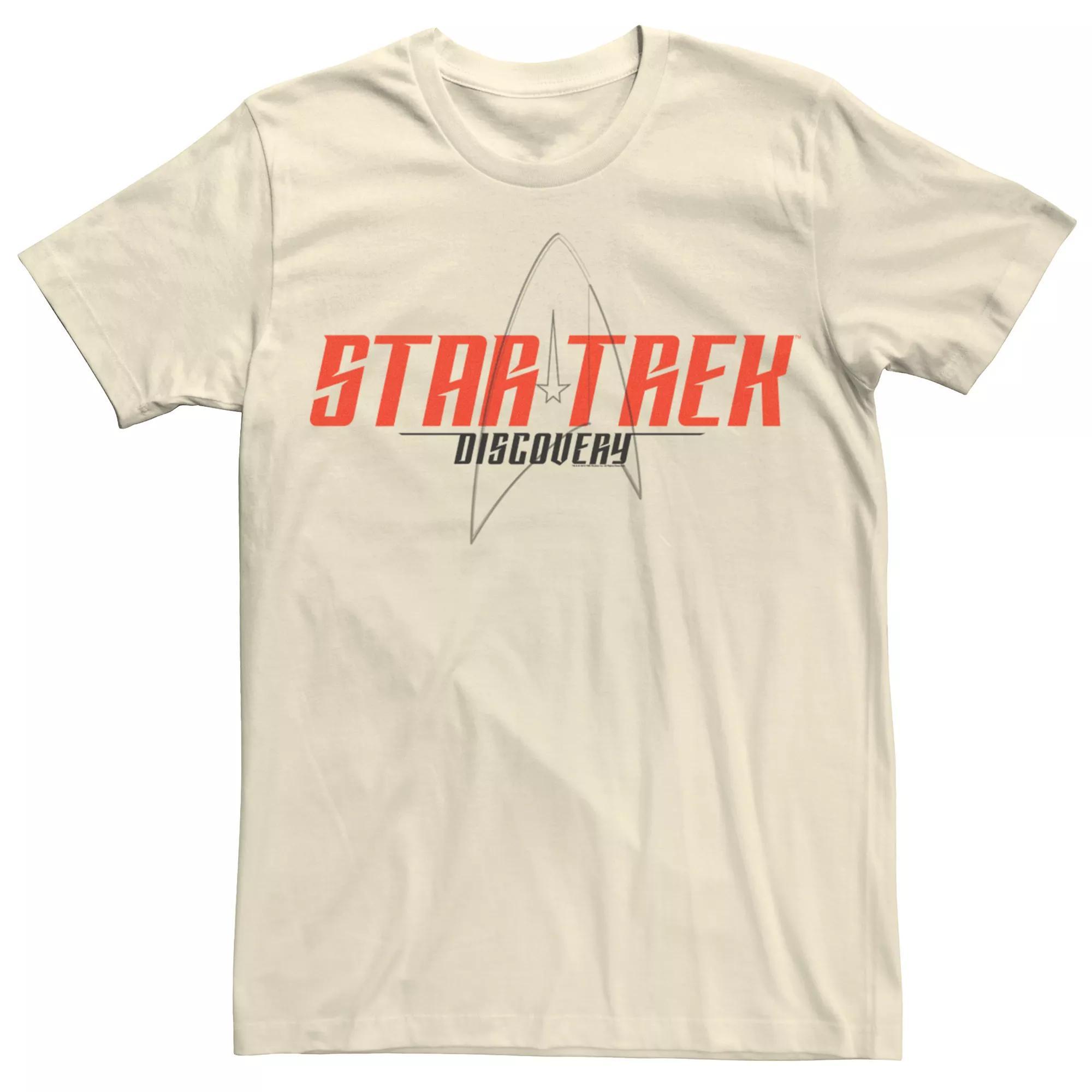 Men's Star Trek Discovery Opening Logo Graphic Tee, Size: XL, Natural Product Image