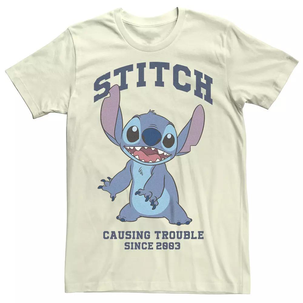 Disney's Lilo & Stitch Men's Causing Trouble Since 2003 Tee, Size: Small, Silver Product Image