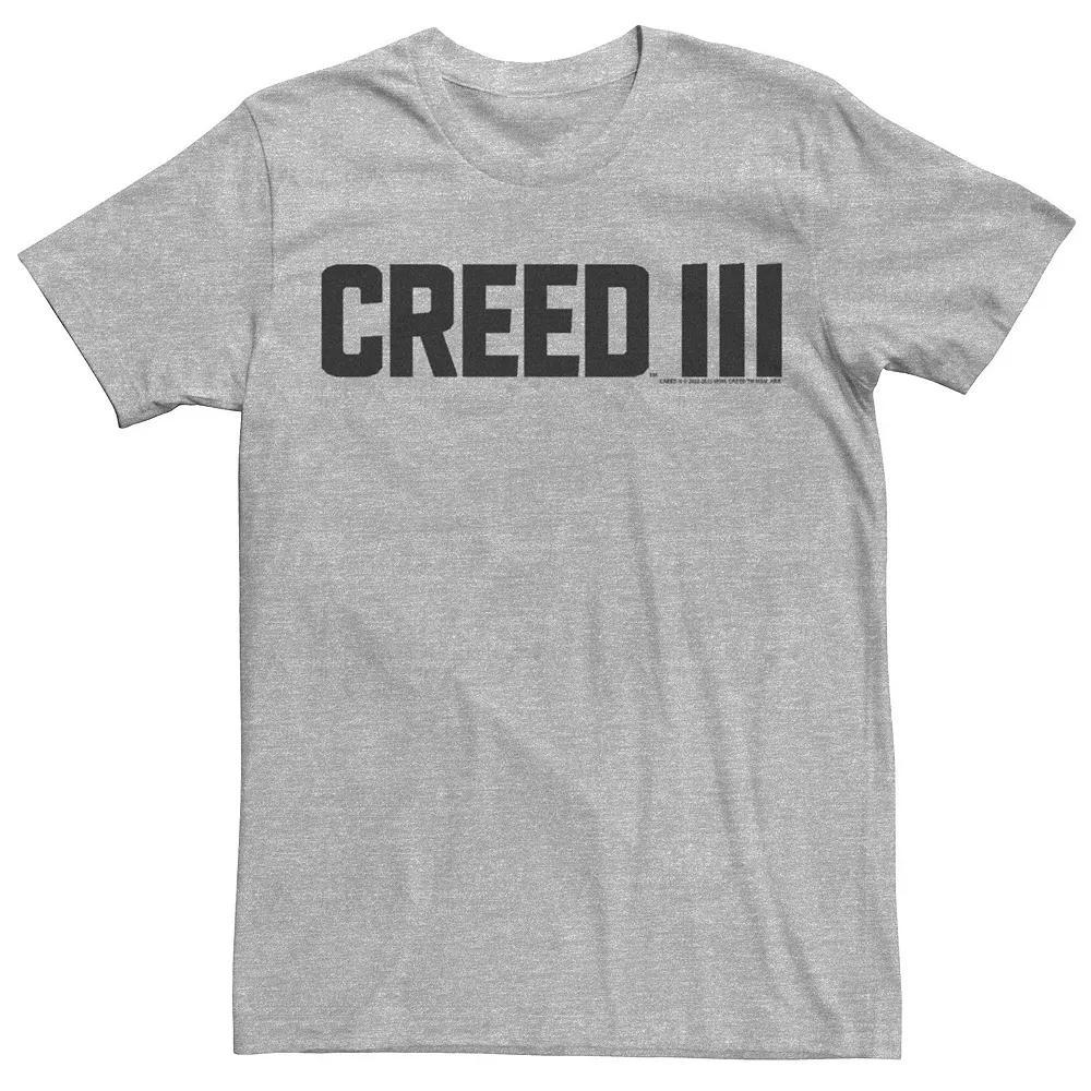 Big & Tall Creed 3 Simple Movie Logo Graphic Tee, Men's, Size: 4XB, Athletic Grey Product Image