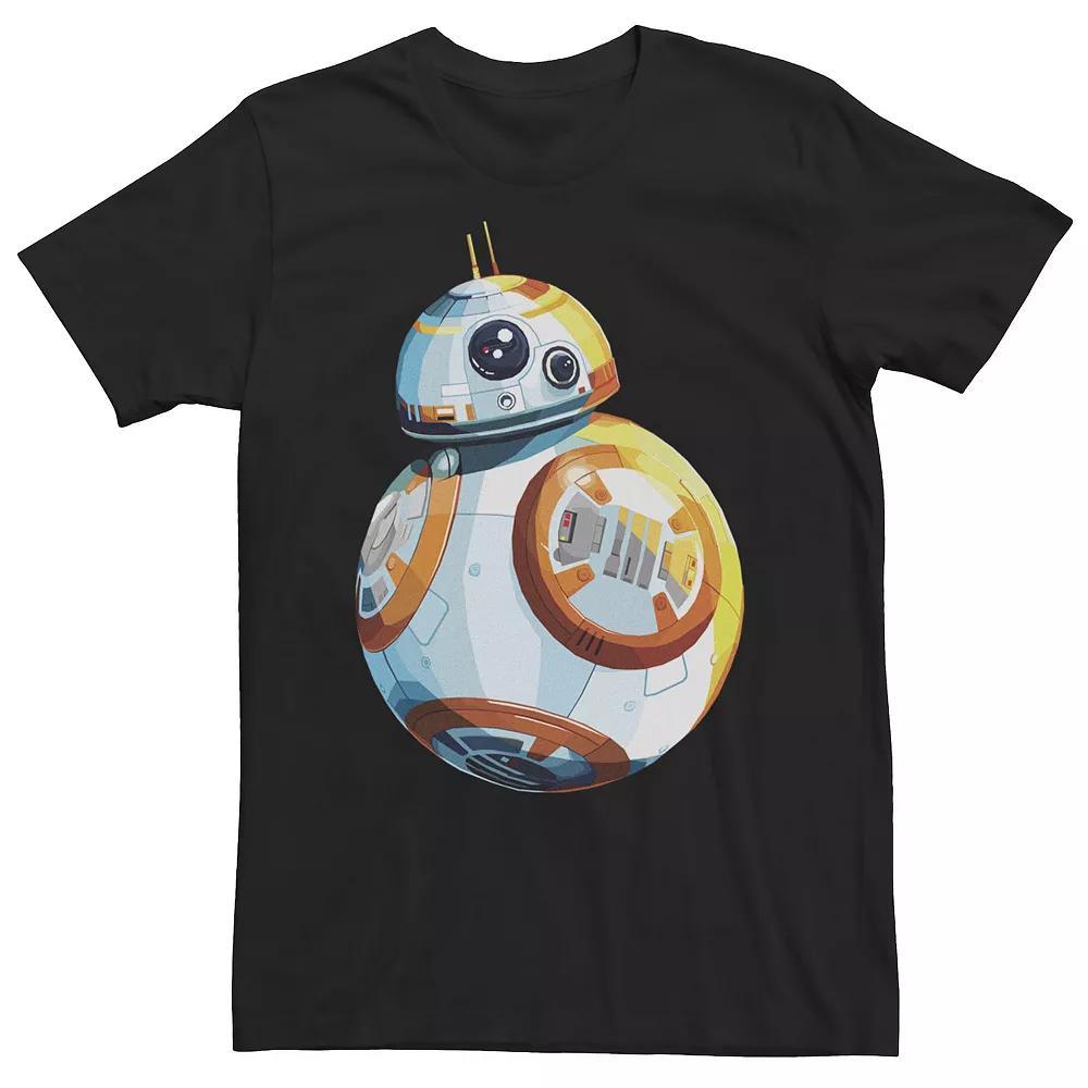 Big & Tall Star Wars BB-8 Vibrant Portrait Black Background Tee, Men's, Size: 5XL Product Image