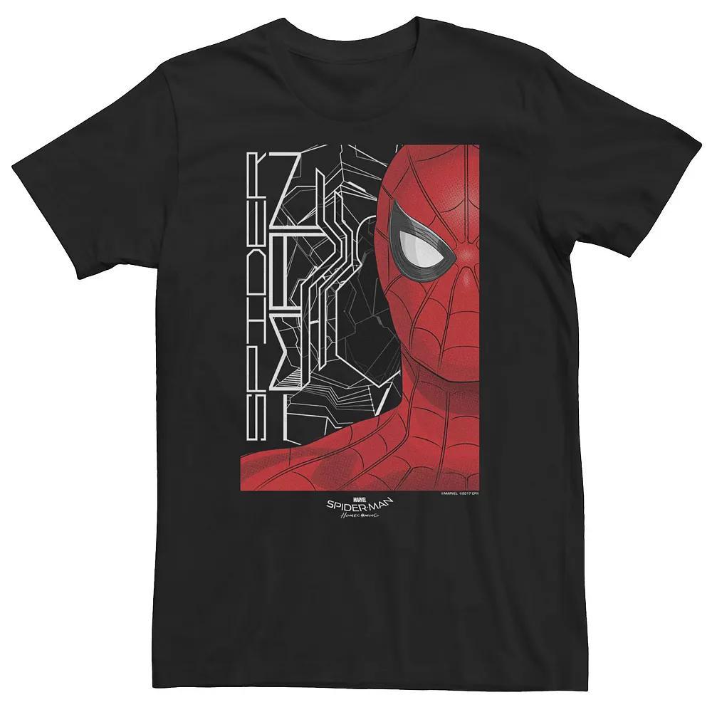 Big & Tall Marvel Spider-Man Homecoming Profile Graphic Tee, Men's, Size: 5XL, Black Product Image