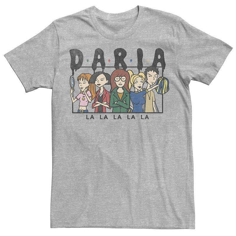 Men's Daria LA LA LA Group Shot Panel Tee, Size: XXL, Athletic Grey Product Image