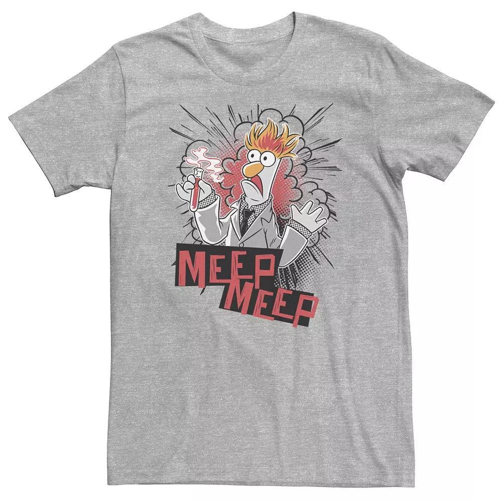 Big & Tall Disney The Muppets Beaker "Meep Meep" Tee, Men's, Size: Large Tall, Athletic Grey Product Image