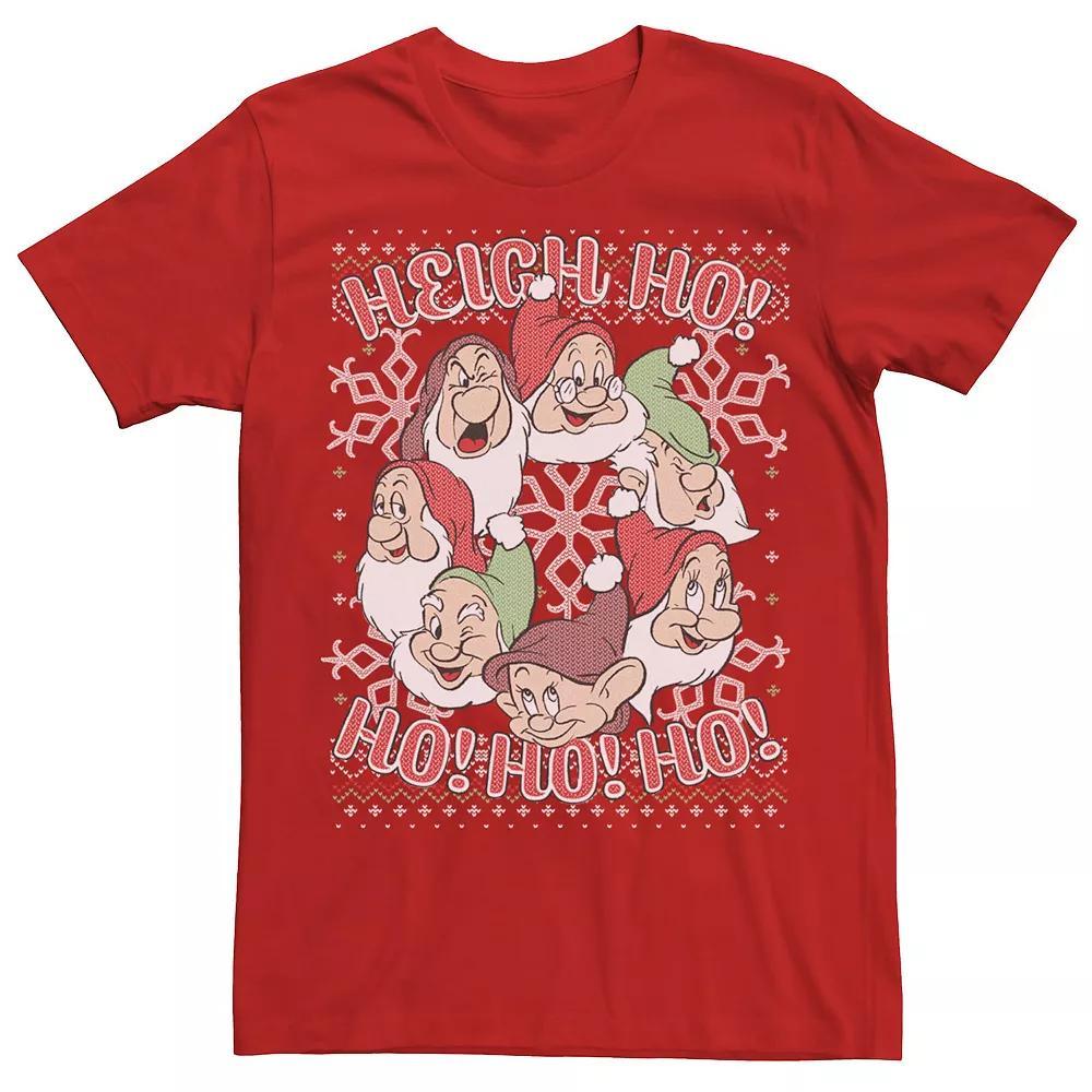 Disney's Snow White Seven Dwarf Men's Ugly Christmas Sweater Tee, Size: Small, Kelly Product Image
