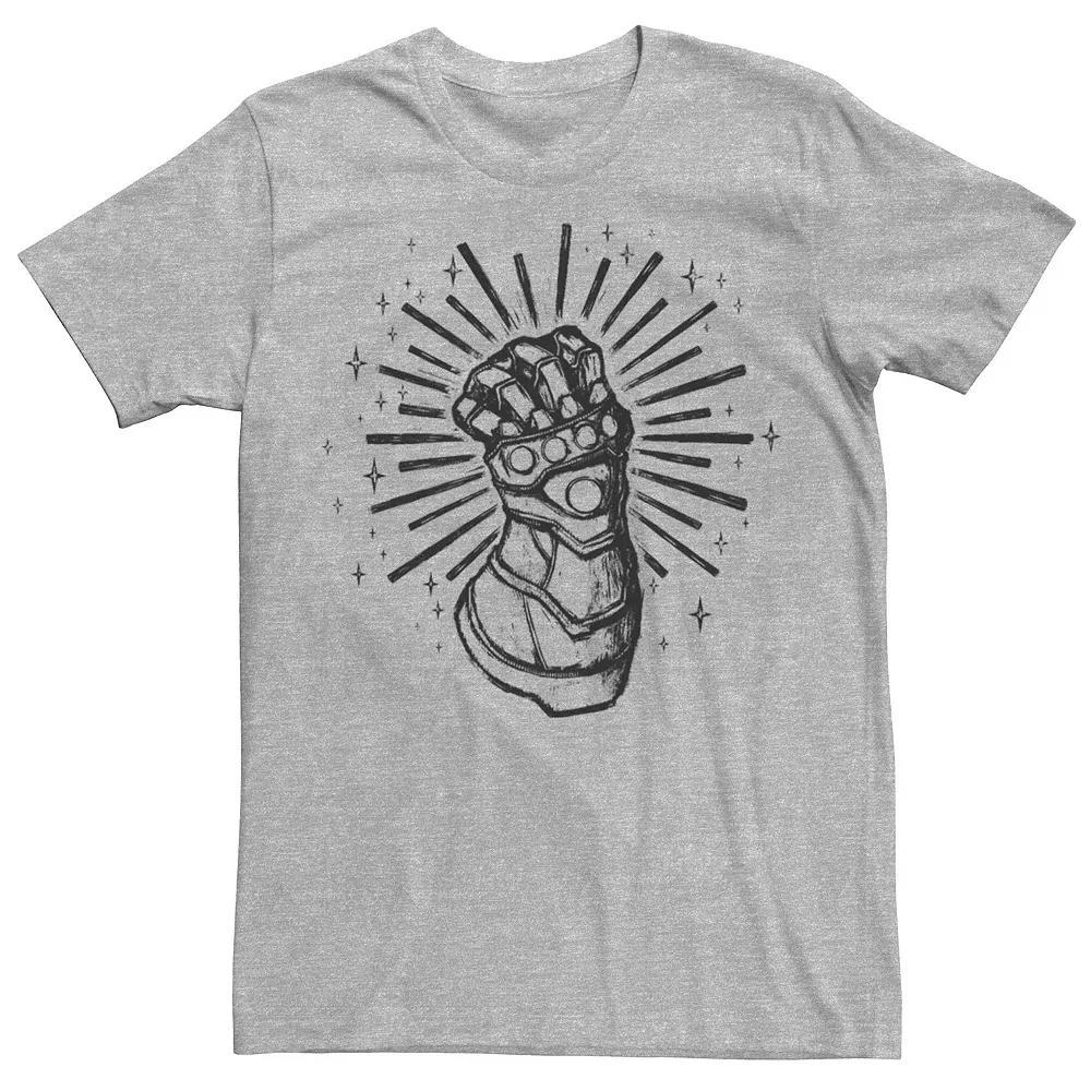 Men's Marvel Avengers Infinity Gauntlet Sketch Tee, Size: XXL, Athletic Grey Product Image