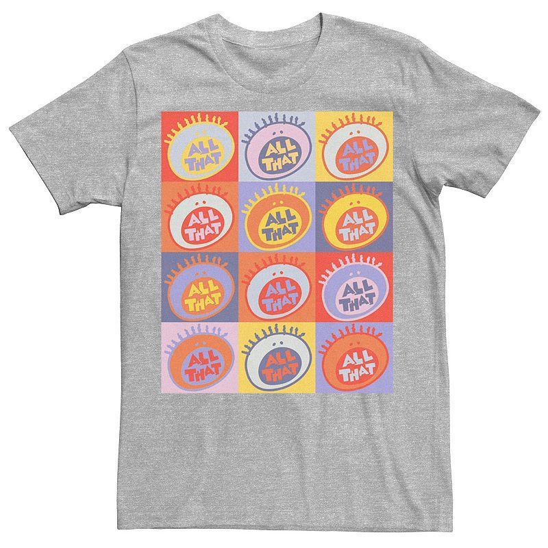 Men's Nickelodeon All That Classic Vintage Logo Tee, Size: Large, Royal Grey Product Image