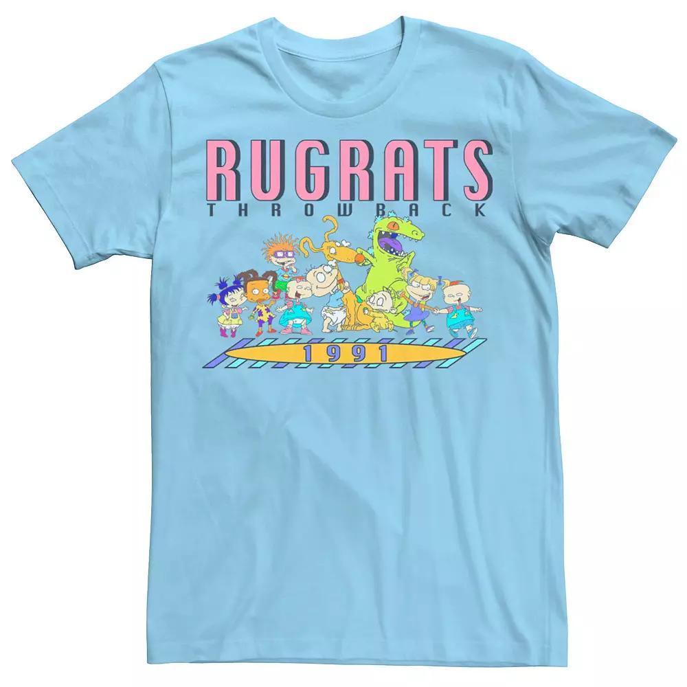 Men's Rugrats Throwback 1991 Group Shot Tee, Size: Large, Light Blue Product Image