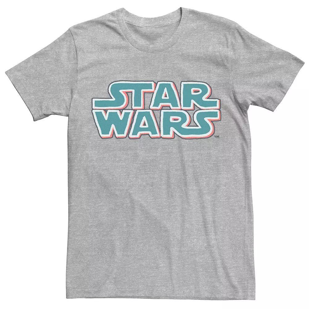 Men's Star Wars Logo Graphic Tee, Size: XXL, Athletic Grey Product Image