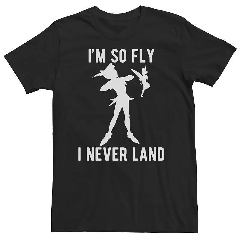 Big & Tall Disney Peter Pan Tinkerbell I'm So Fly I Never Land Tee, Men's, Size: 5XL, White Product Image