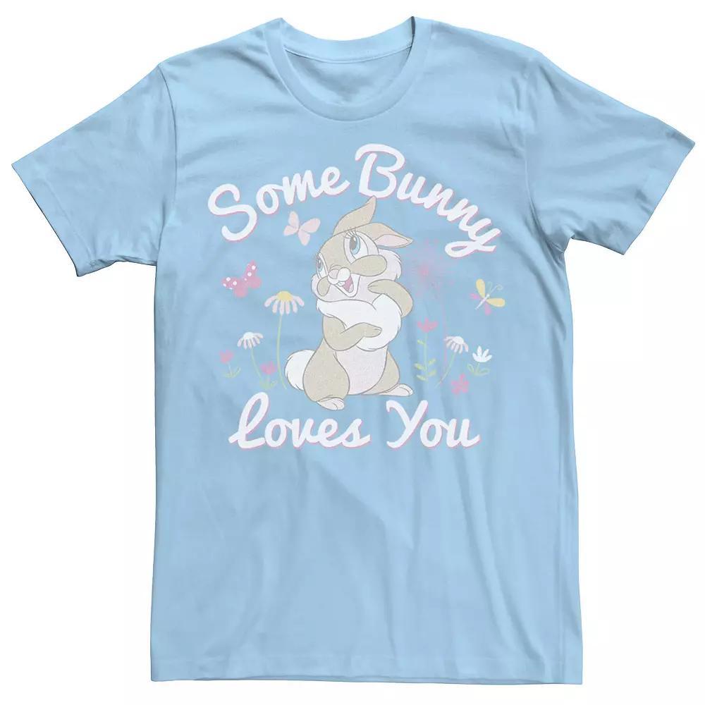 Disney's Bambi Some Bunny Loves You Men's Tee, Size: Large, Light Blue Product Image