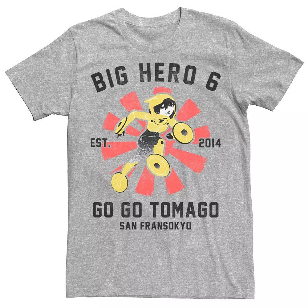 Disney's Big Hero 6 Go Go Tomago Poster Men's Tee, Size: Large, Athletic Grey Product Image