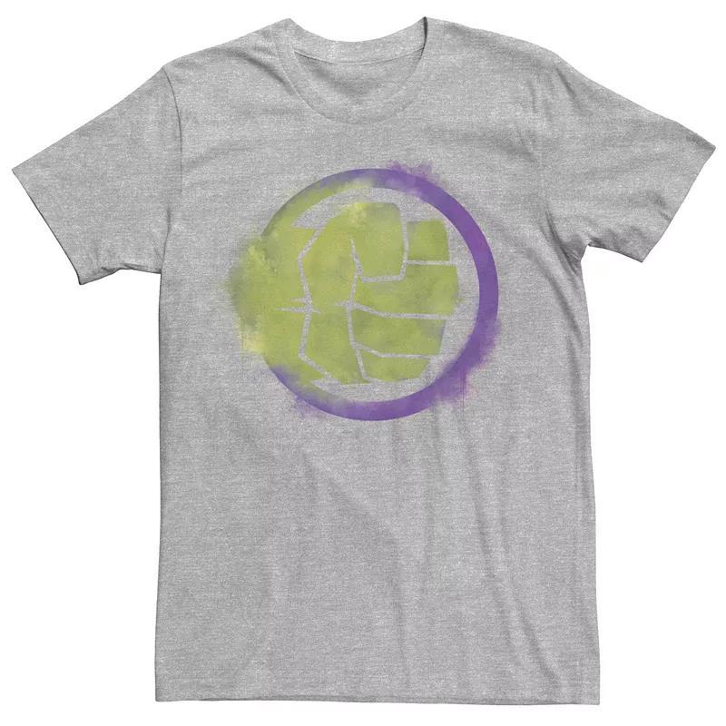 Juniors' Marvel Hulk Spray Paint Logo Tee, Girl's, Size: XL, Athletic Grey Product Image