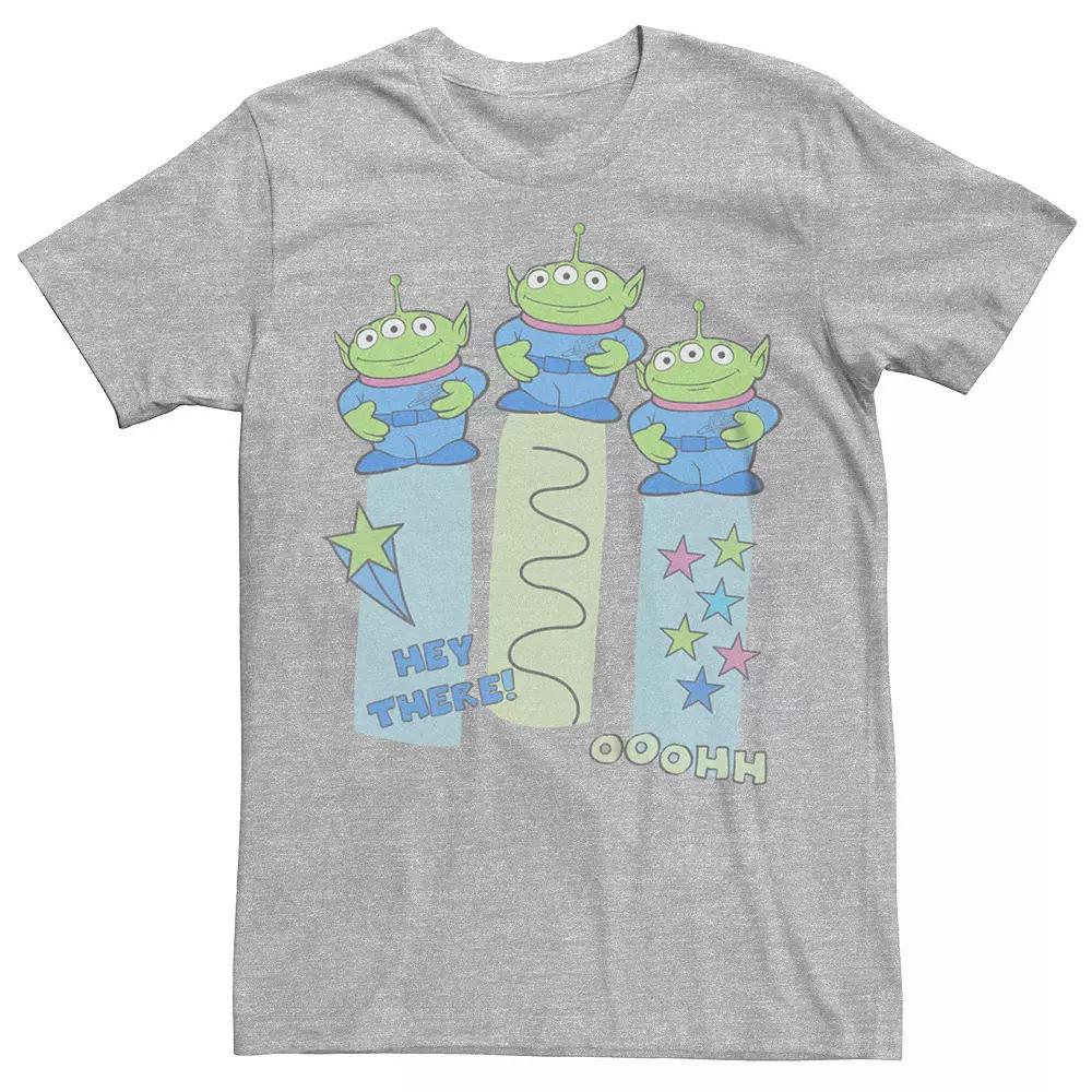 Disney / Pixar's Toy Story Men's Three Aliens Graphic Tee, Size: XS, Athletic Grey Product Image