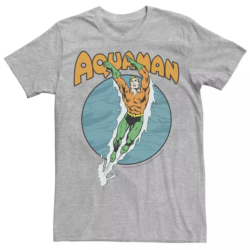 Men's DC Comics Aquaman Swimming Dance Tee, Size: Large, Light Blue Product Image