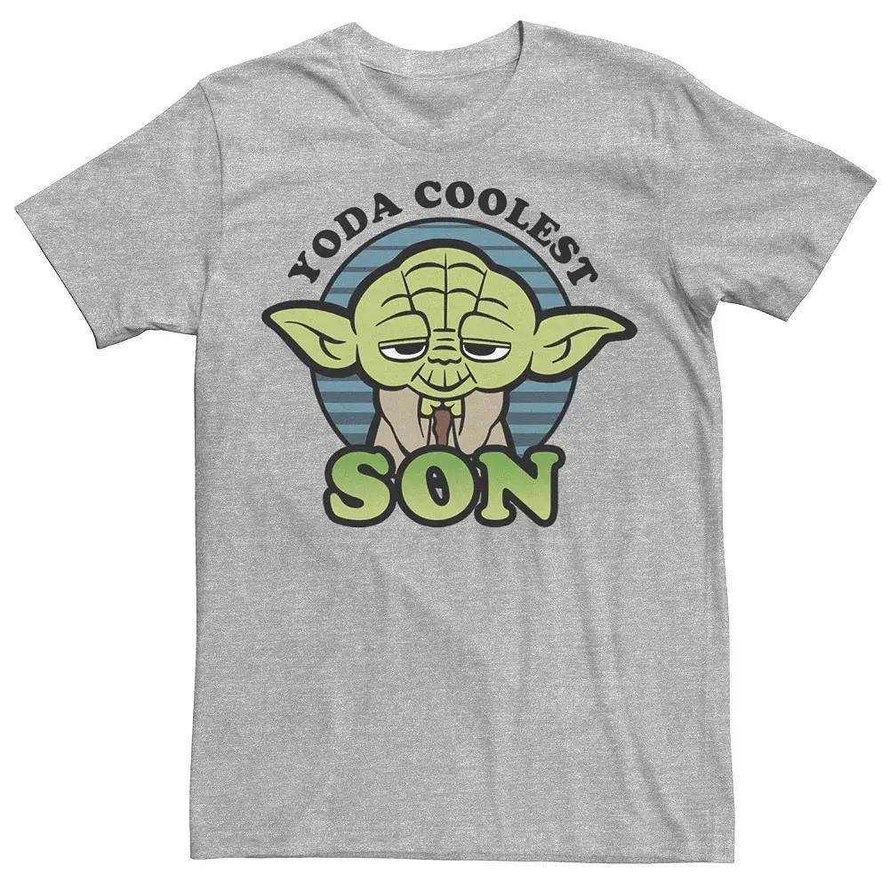 Men's Star Wars Yoda Coolest Son Cartoon Tee, Size: XXL, Athletic Grey Product Image