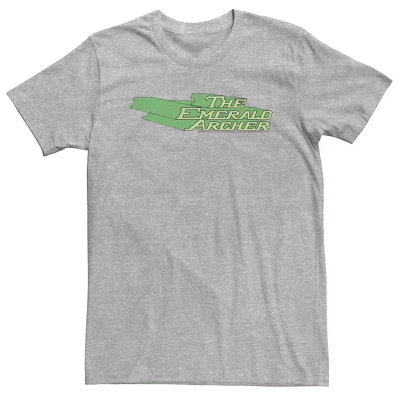 Big & Tall DC Comics The Emerald Archer Text Poster Tee, Men's, Size: 3XL Tall, Athletic Grey Product Image