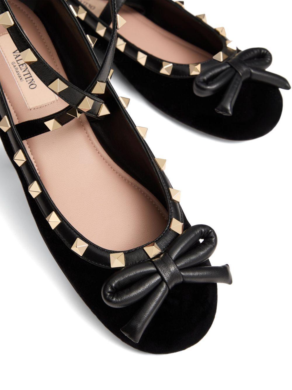 Rockstud strappy ballets Product Image