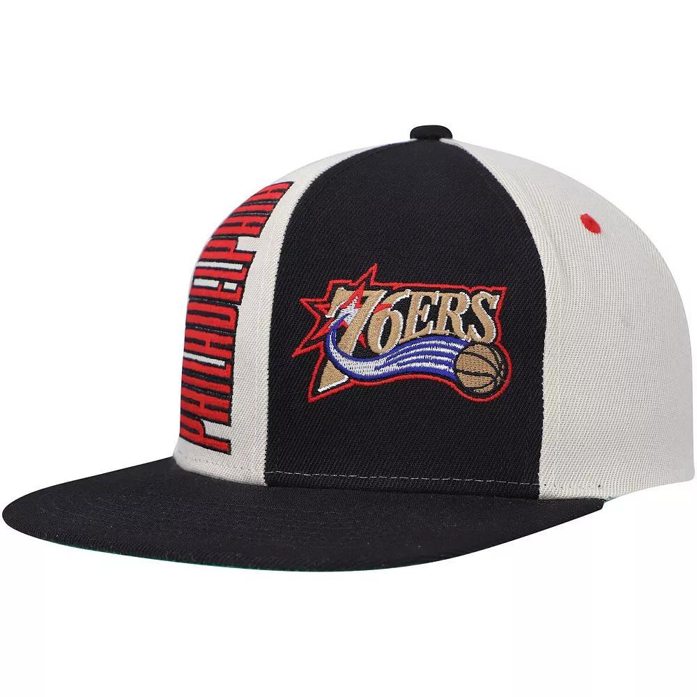 Men's Mitchell & Ness Cream Philadelphia 76ers Hardwood Classics Pop Snapback Hat, 76r Beige Product Image