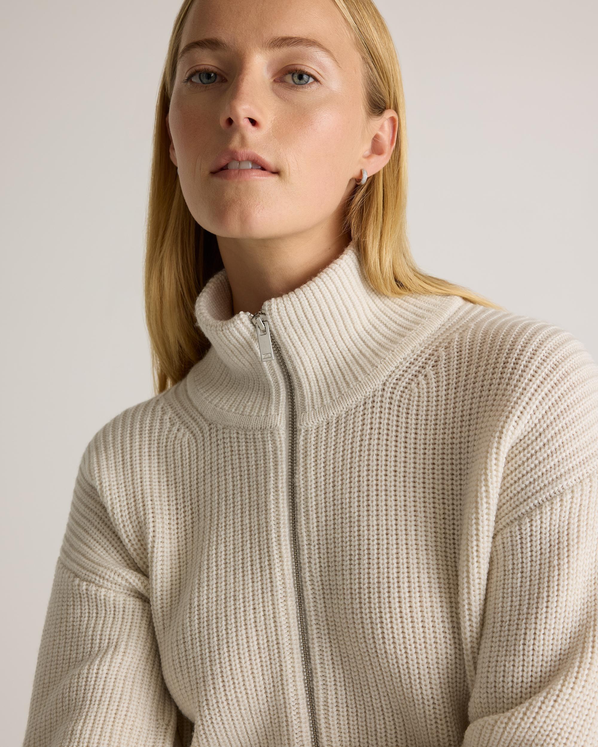 Quince | Women's Australian Merino Wool Half Zip Sweater Size XS Product Image