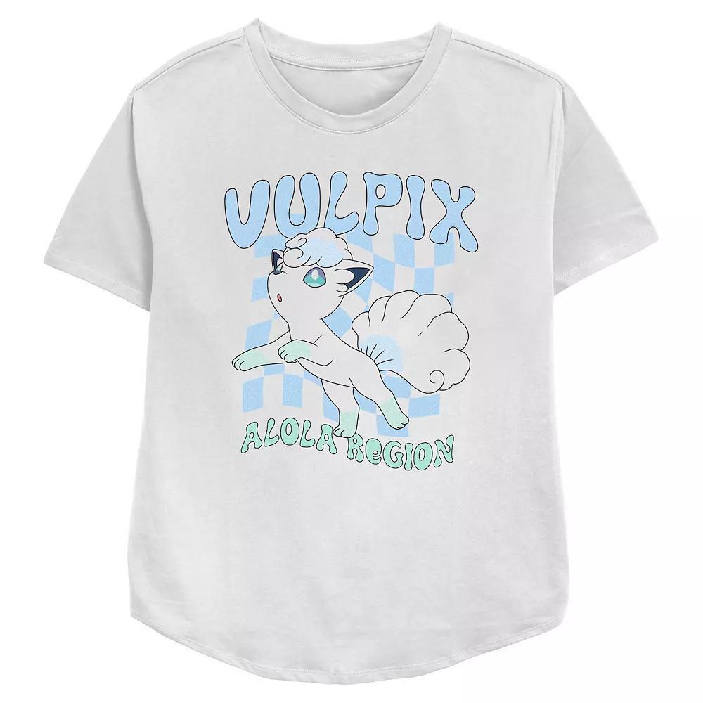 Womens Pokemon Vulpix Alola Region Relaxed Fit Graphic Tee Product Image
