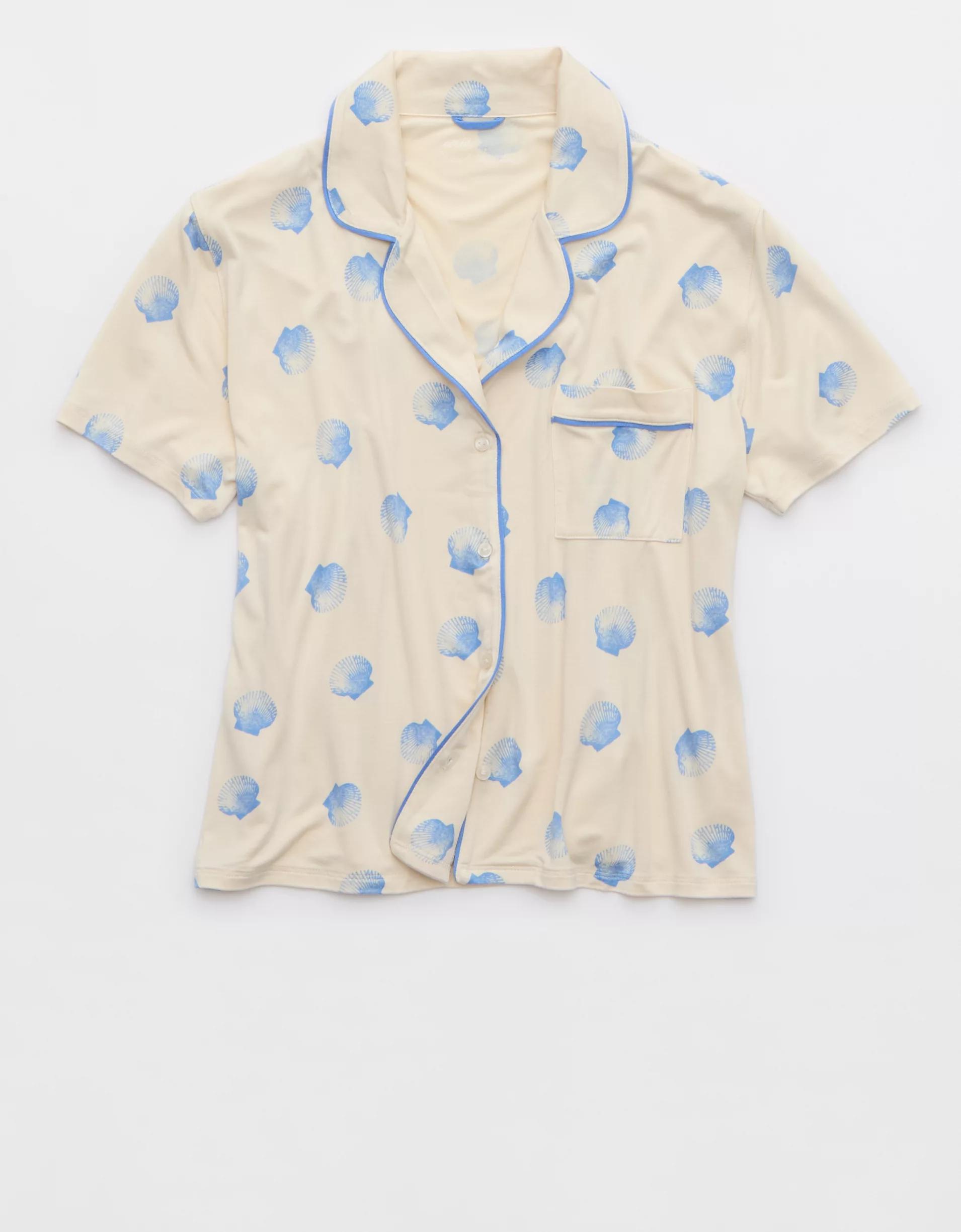 Aerie Real Soft® Short Sleeve Pajama Shirt Product Image