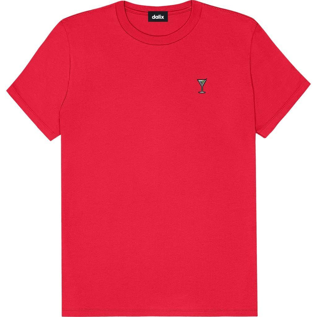 Dalix Womens Espresso Martini Jersey Relaxed Tee in Red at Nordstrom, Size Xx-Large Product Image