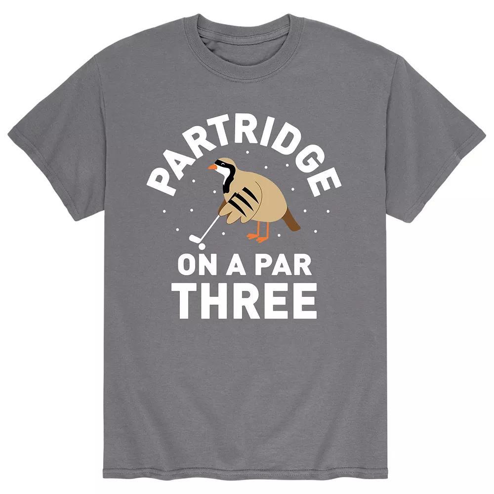 Men's Partridge On A Par Three Tee, Size: Medium, Grey Product Image