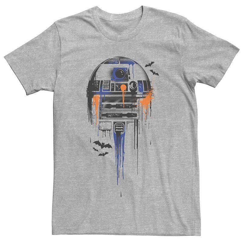 Men's Star Wars R2-D2 Halloween Paint Splatter Graphic Tee, Size: Small, Athletic Grey Product Image