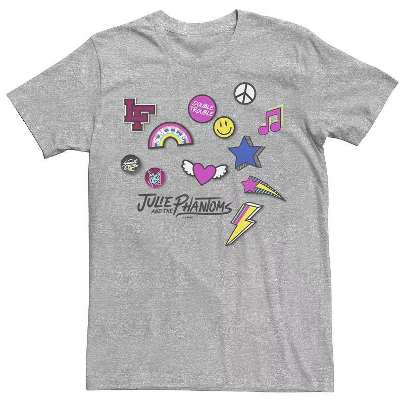 Men's Julie And The Phantoms Icon Mashup Tee, Size: Medium, Athletic Grey Product Image