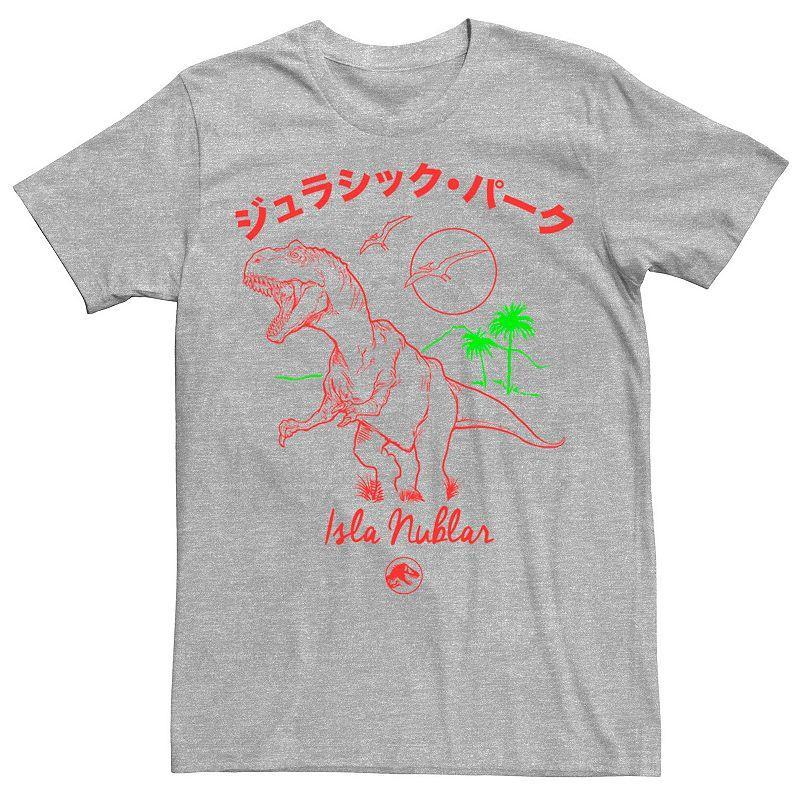 Men's Jurassic Park Isla Nublar Kanji Tee, Size: 3XL, Light Blue Product Image