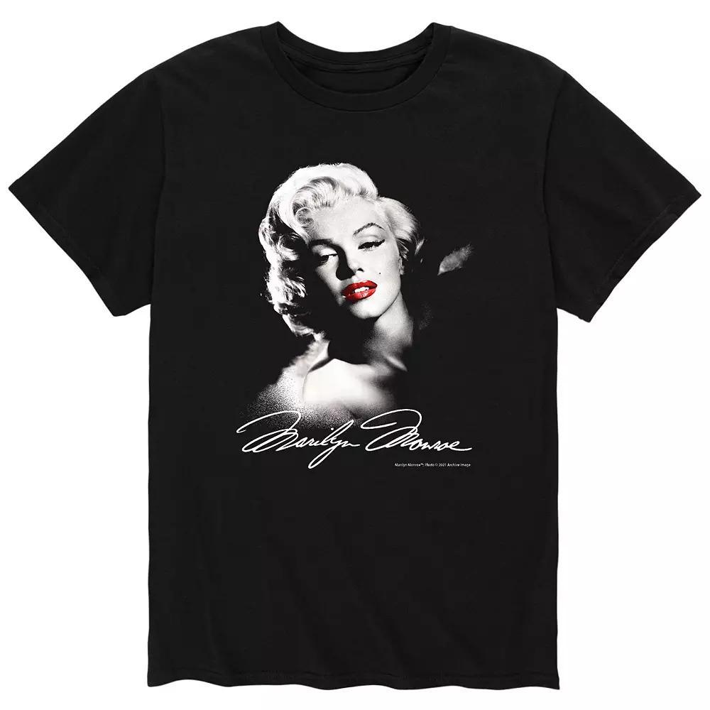 Men's Marilyn Monroe B&W Tee, Size: Medium, Black Product Image