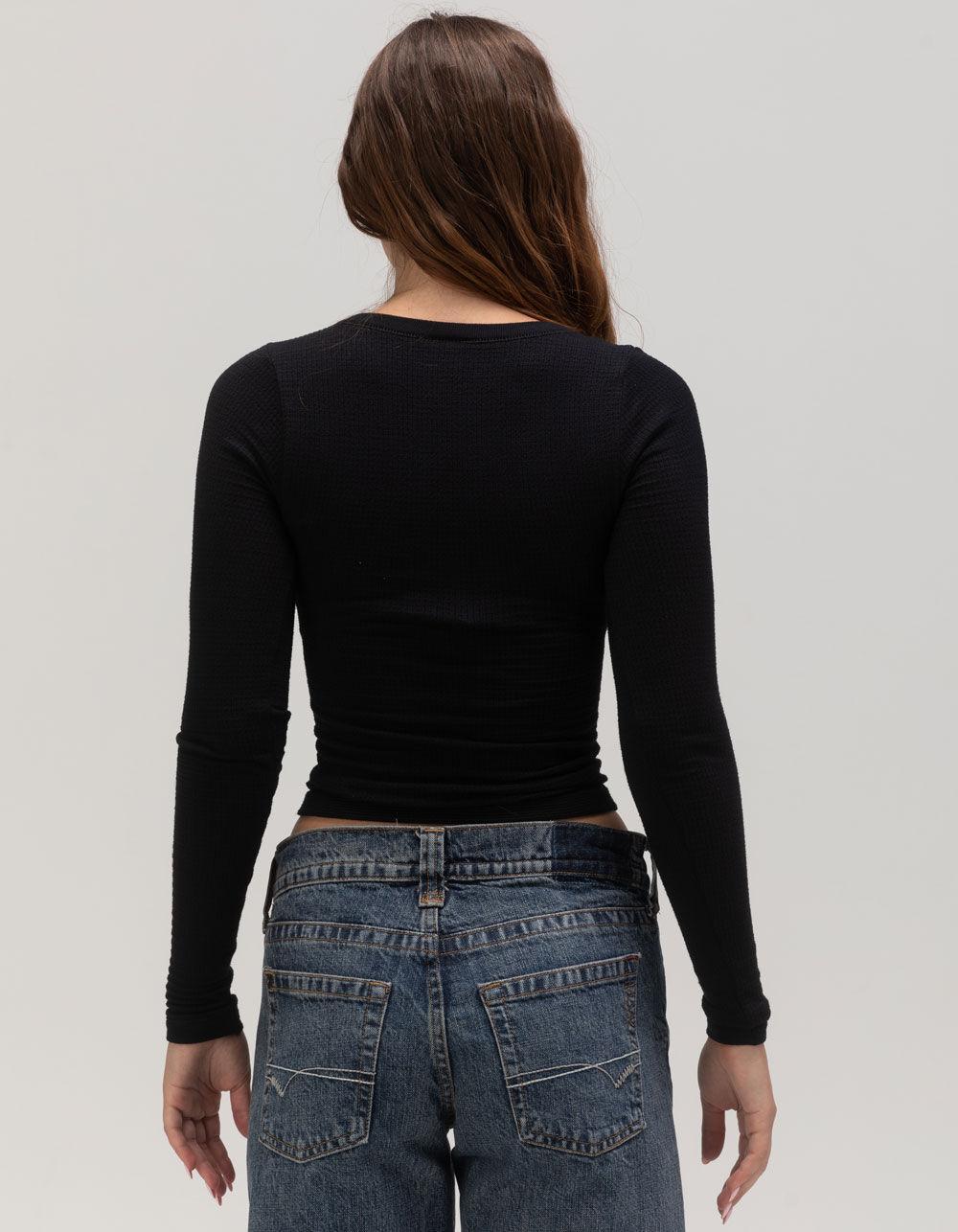 BDG Urban Outfitters Knockout Womens Lace Up Top - RED Product Image