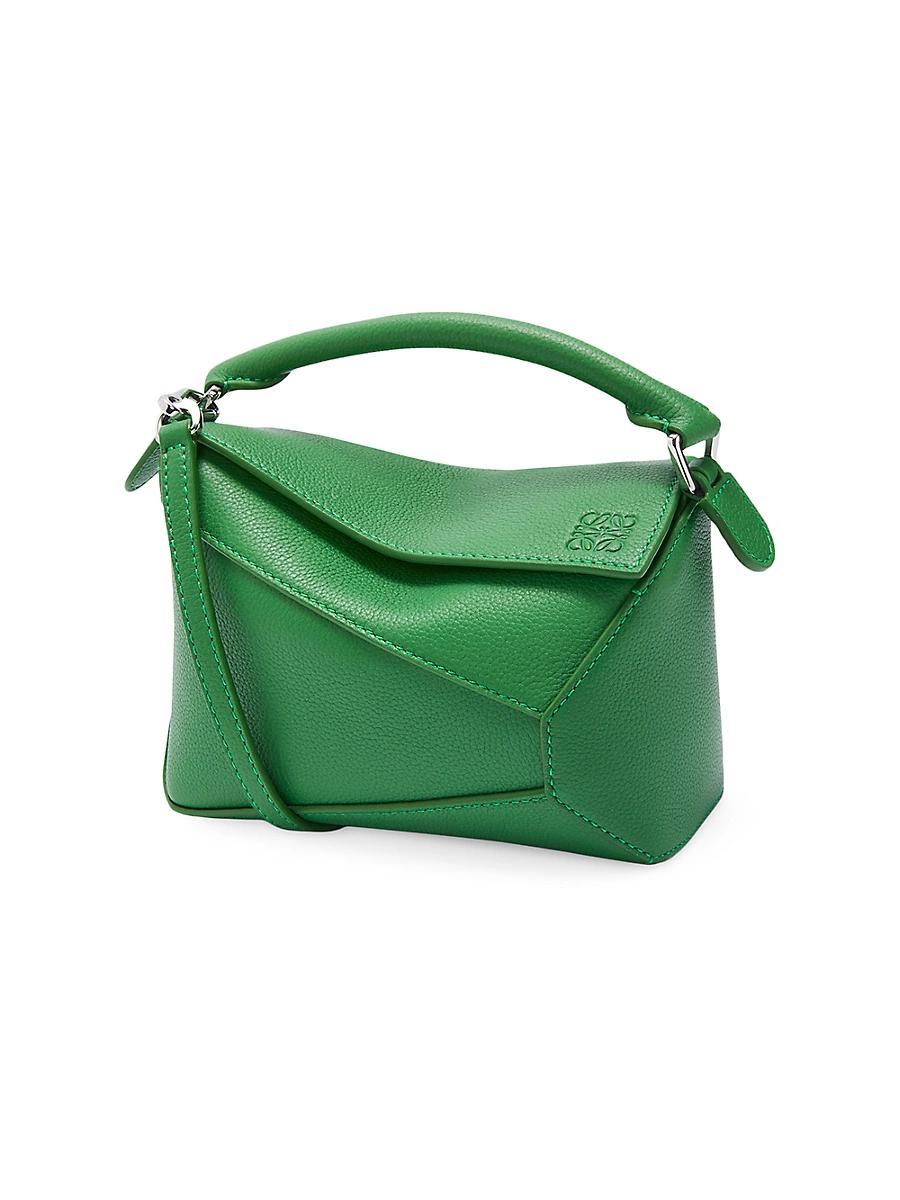 Womens Mini Puzzle Edge Leather Shoulder Bag Product Image