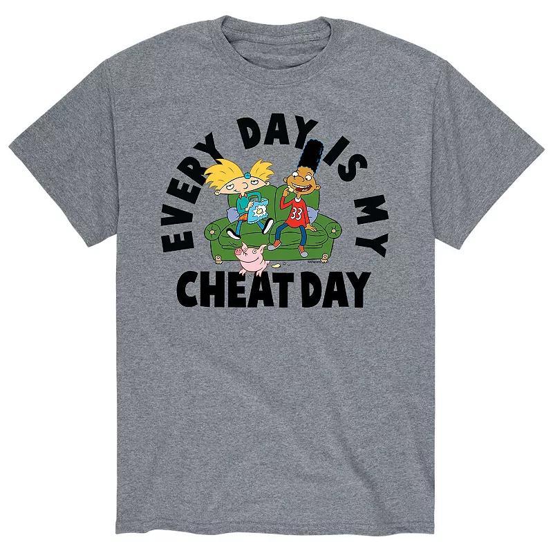 Big & Tall Hey Arnold! Every Day Is My Cheat Day Graphic Tee, Mens Product Image