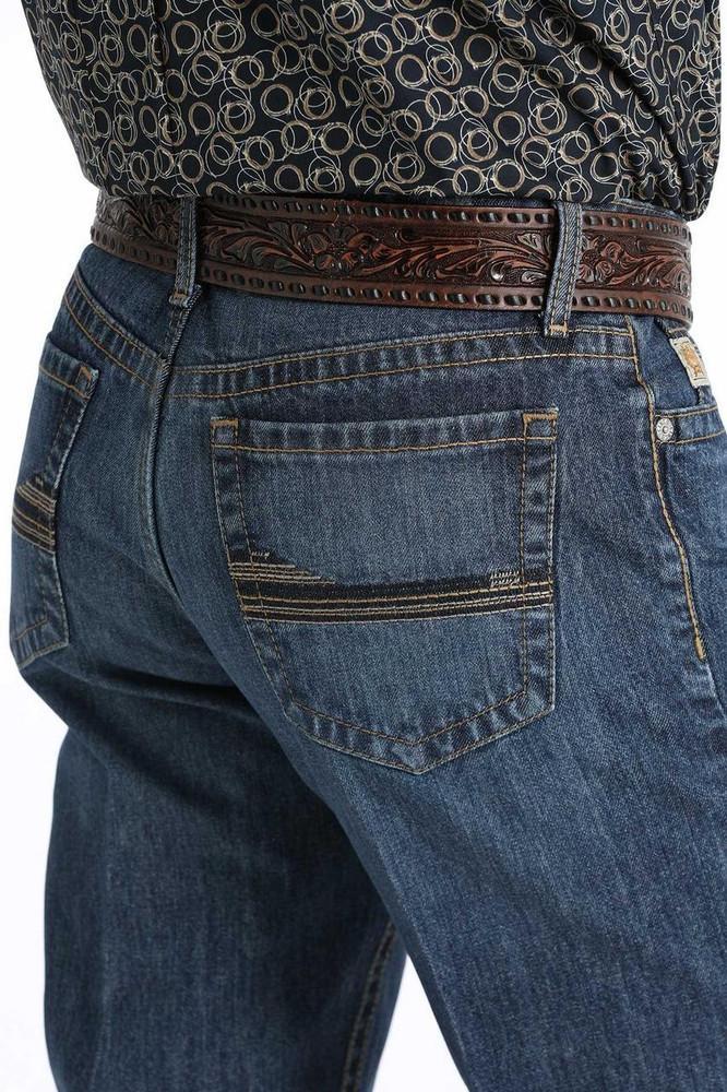 SALE Cinch® Men's Grant MR Relaxed Medium Stonewash Boot Cut Jeans Product Image