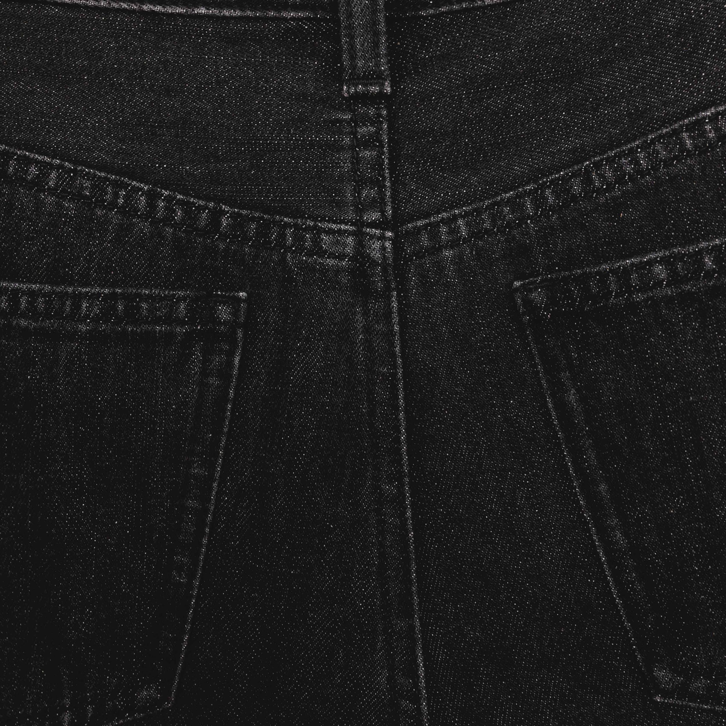 Black Denim Kickflare Jeans Product Image