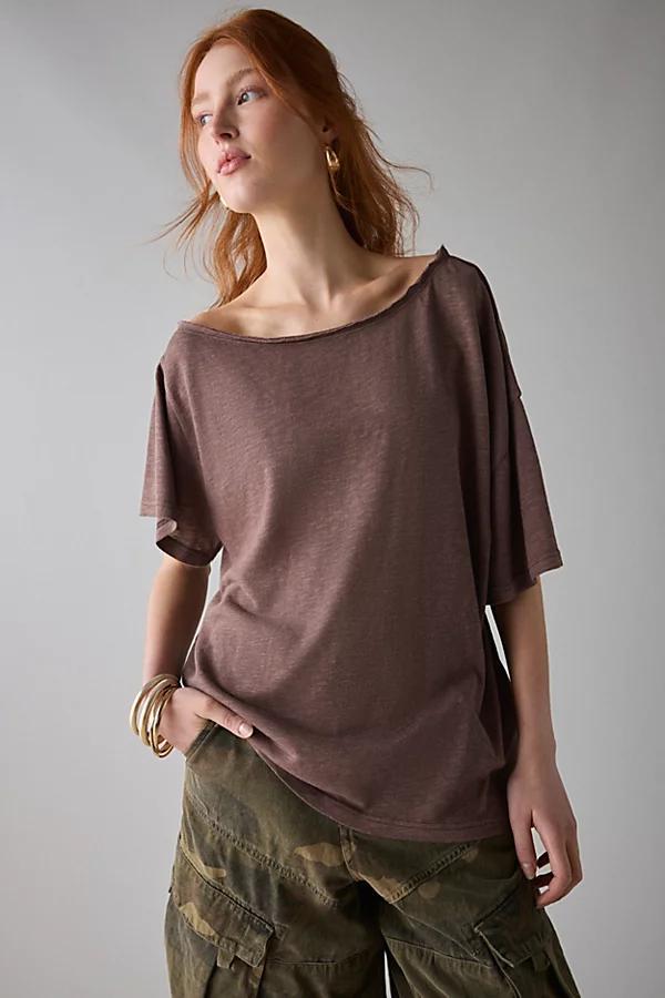 BDG Courtney Off-The-Shoulder Oversized Tee Womens at Urban Outfitters Product Image