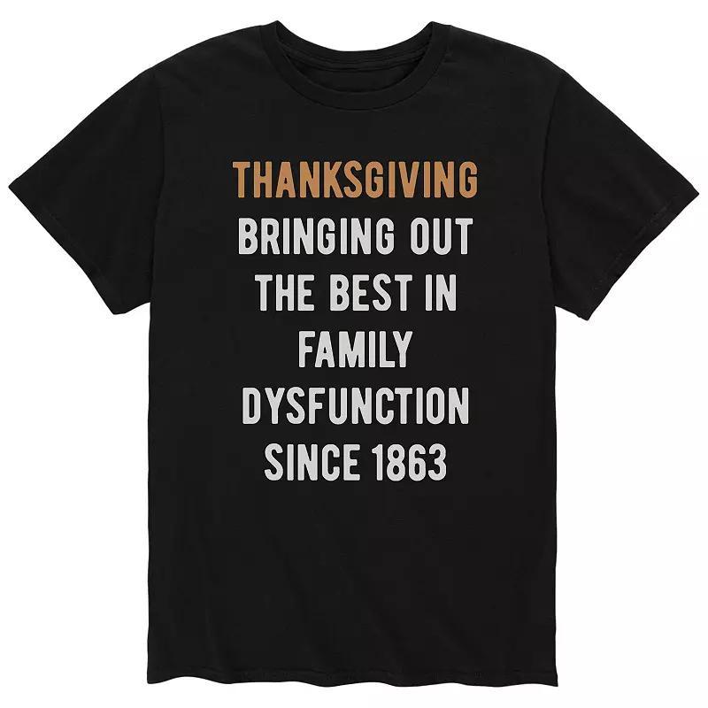 Men's Thanksgiving Dysfunction Tee, Size: Large, Blue Product Image