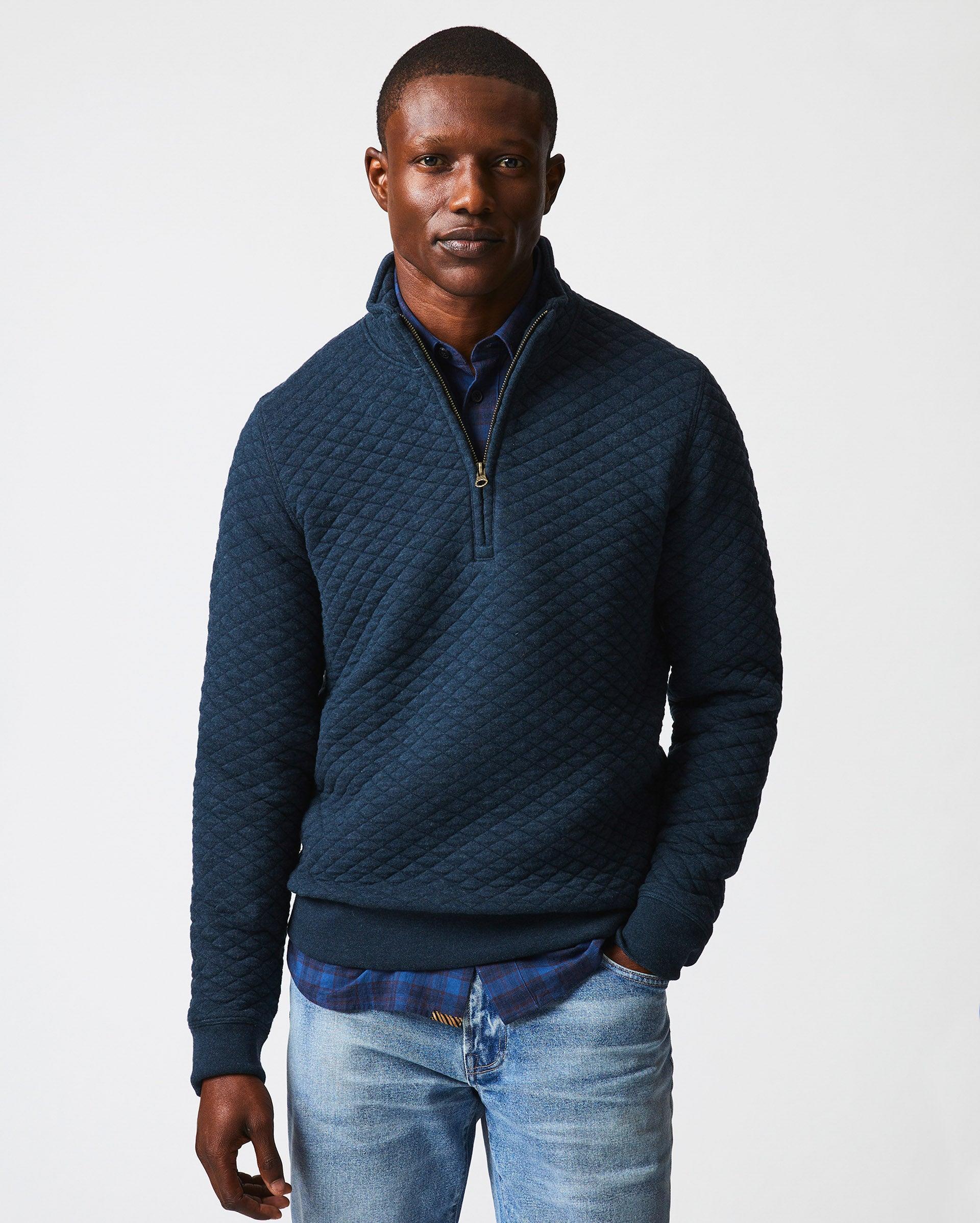 Diamond Quilt Half Zip -  Product Image