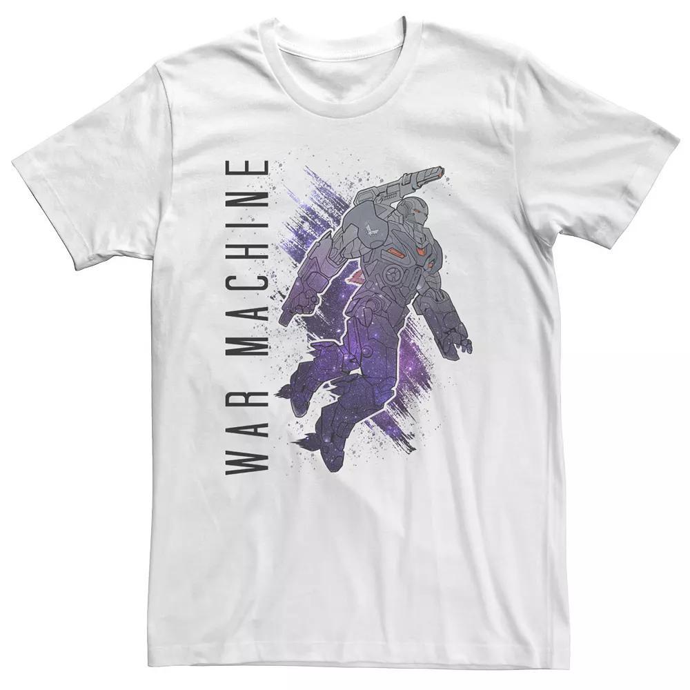 Big & Tall Marvel Avengers Endgame War Machine Galaxy Paint Tee, Men's, Size: XL Tall, White Product Image