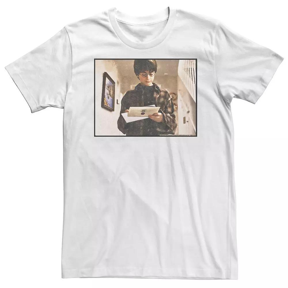 Big & Tall Harry Potter Hogwarts Letter Portrait Tee, Men's, Size: 3XL Tall, White Product Image