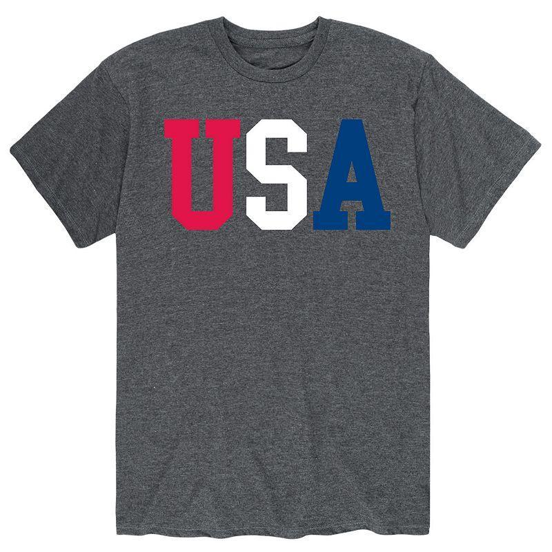 Men's USA Tee, Size: XXL, Gray Product Image