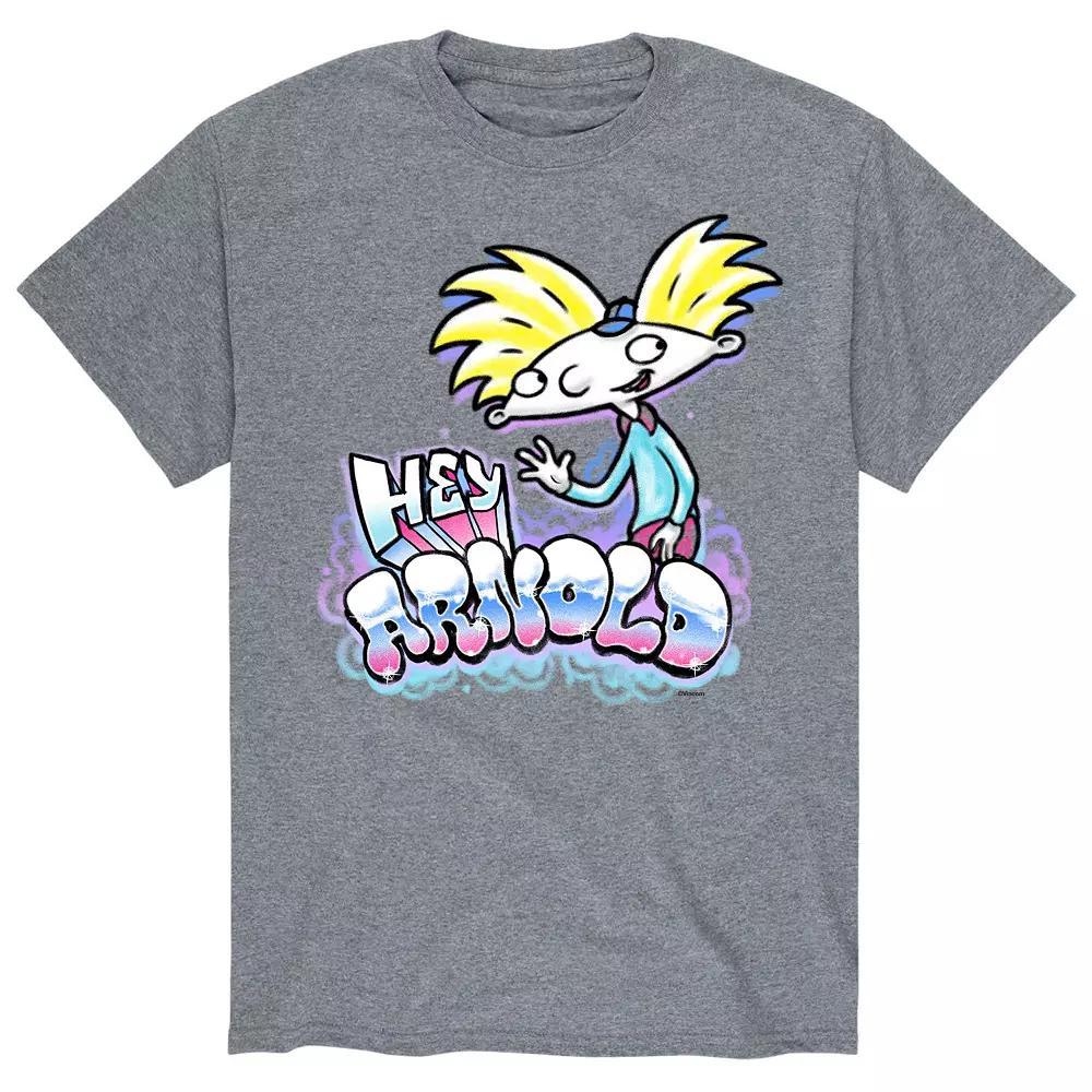 Big & Tall Hey Arnold! Airbrush Arnold Portrait Graphic Tee, Mens Product Image