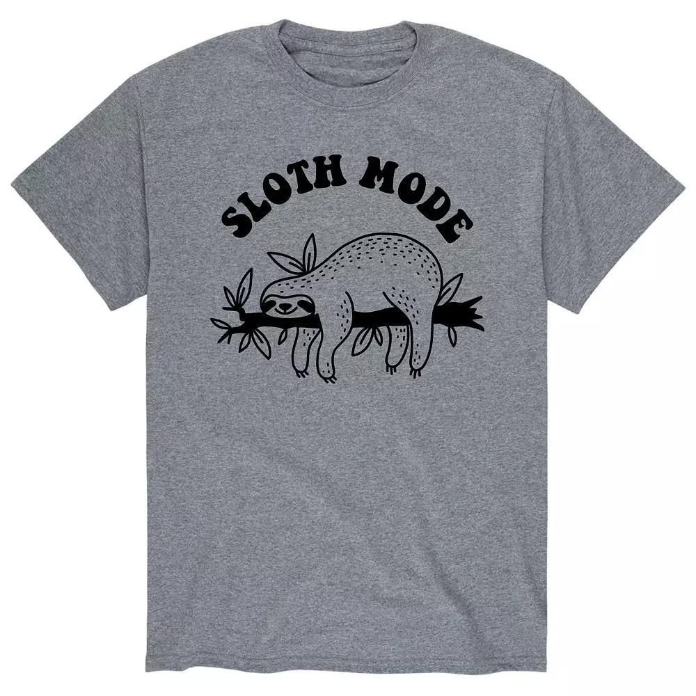 Men's Sloth Mode Tee, Size: Large, Gray Product Image